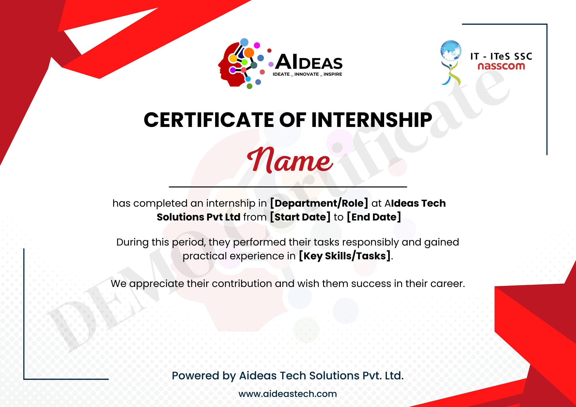 Internship Creds